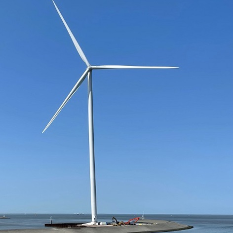 This slide displays Beeld Windpark Strekdammen.